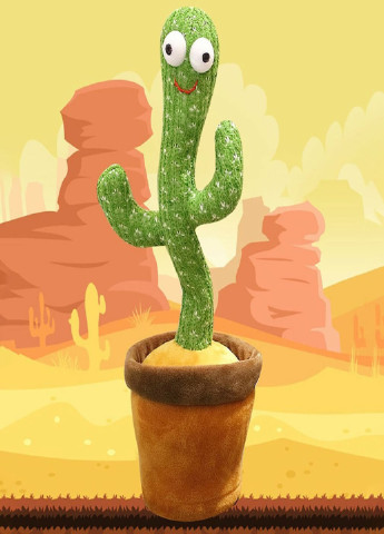 Танцующий кактус поющий 120 песен с подсветкой Dancing Cactus TikTok игрушка Повторюшка кактус VTech (253518102)