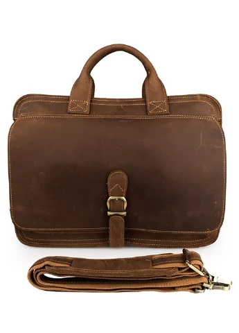 Чоловік шкіряний портфель 38х28х8 см Vintage (229458588)