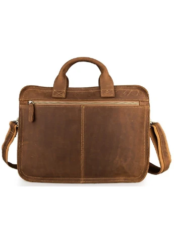 Чоловік шкіряний портфель 38х28х8 см Vintage (229458588)