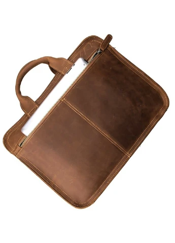 Чоловік шкіряний портфель 38х28х8 см Vintage (229458588)