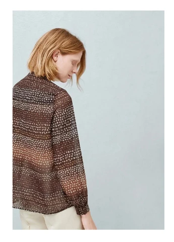 Коричнева блуза Mango