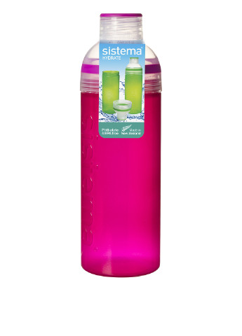 Бутылка для воды разъемная 0,7 л Sistema однотонная розовая