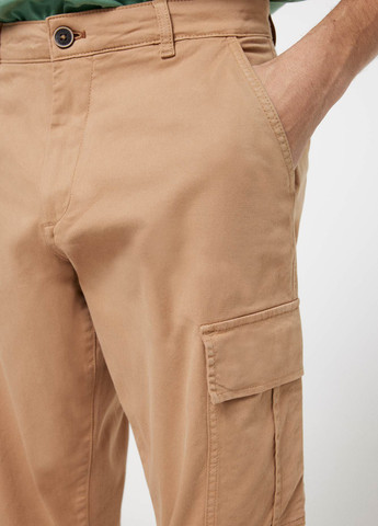 Бежевые кэжуал демисезонные карго, зауженные брюки Springfield