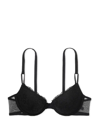 Чорний демісезонний комплект (бюстгальтер, трусики) Victoria's Secret
