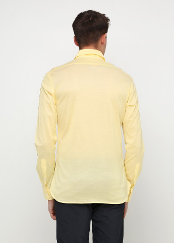 Желтая кэжуал рубашка однотонная Ralph Lauren с длинным рукавом
