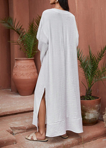 Білий кежуал сукня оверсайз SHEIN однотонна