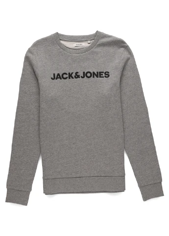 Сірий демісезонний костюм (світшот, штани) брючний Jack & Jones
