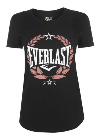 Черная летняя футболка Everlast