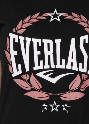 Черная летняя футболка Everlast