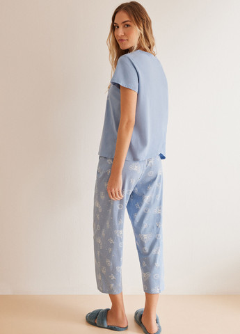 Голубая всесезон пижама (футболка, брюки) футболка + брюки Women'secret