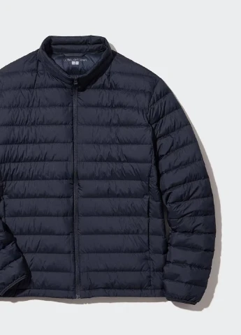 Темно-синий демисезонный Пуховик Uniqlo