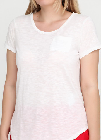 Белая летняя футболка Francesca's