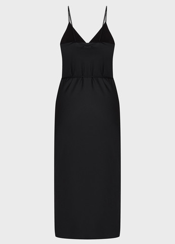 Черное кэжуал платье платье-комбинация Calvin Klein однотонное