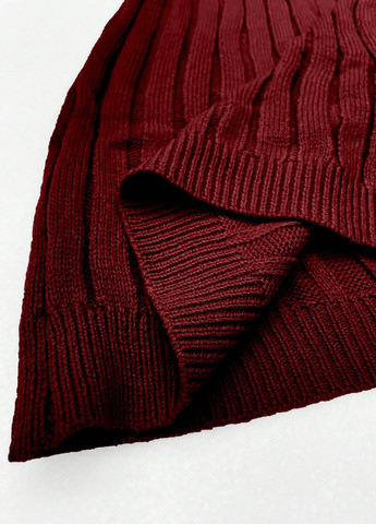 Бордова кежуал сукня SHEIN однотонна