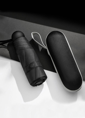 Чорна} парсолька у футлярі капсула кишенькова umbrella capsule u1 black UFT середня (246423892)