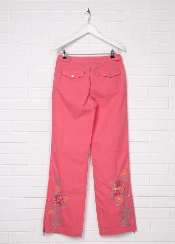 Розовые кэжуал демисезонные прямые брюки Next