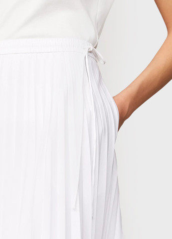 Белая кэжуал однотонная юбка Tommy Hilfiger плиссе