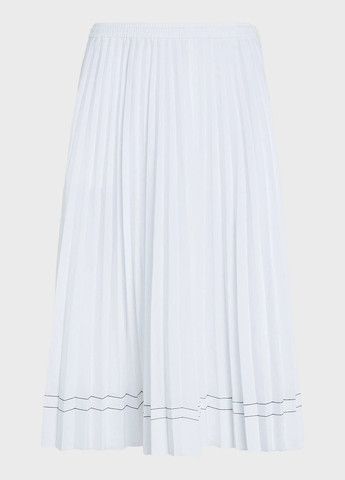 Белая кэжуал однотонная юбка Tommy Hilfiger плиссе