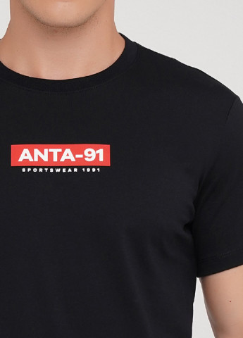 Черная футболка Anta Ss Tee