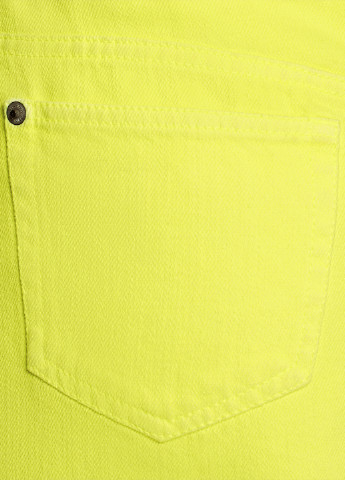 Желтая кэжуал однотонная юбка Oodji а-силуэта (трапеция)