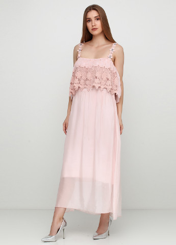 Розовое кэжуал платье Melissa однотонное
