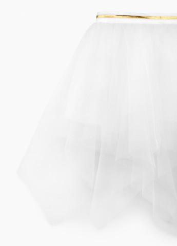 Белая кэжуал однотонная юбка XZKAMI клешированная
