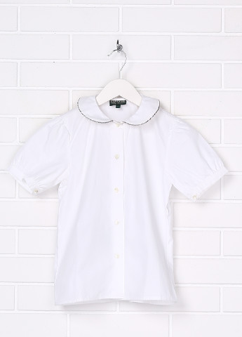 Белая блузка с коротким рукавом Lui Lei летняя