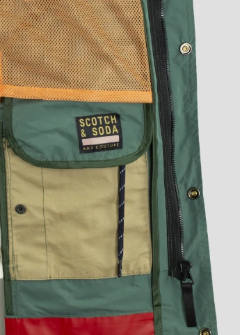 Зелена демісезонна вітровка Scotch & Soda