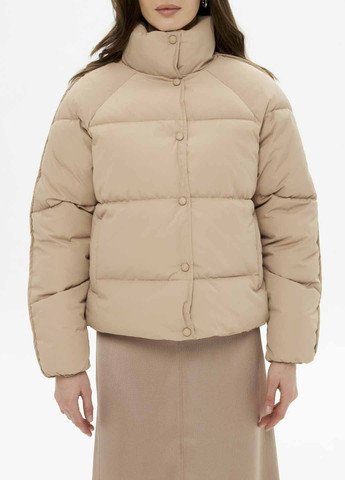 Бежевый зимний Пуховик Fashion