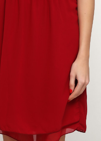 Красное кэжуал платье клеш OVS однотонное