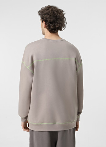 Серый свитшот Calvin Klein Underwear надпись вышивка (329039451)