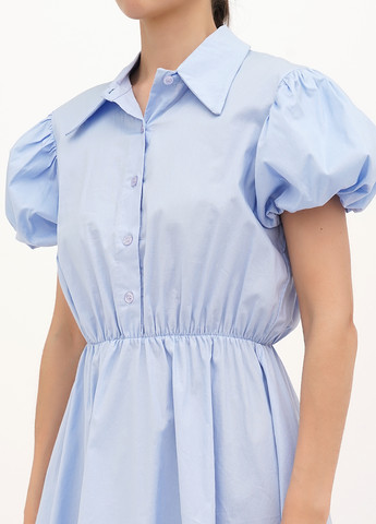 Блакитна кежуал сукня кльош Joie Clair однотонна