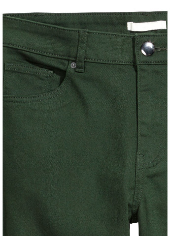 Темно-зеленые демисезонные брюки H&M