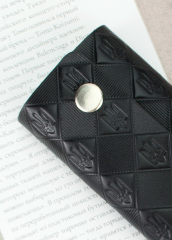 Ключница кожаная с гербом Украины "Тризуб" черная HandyCover (253303597)