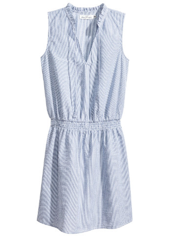 Комбинированное кэжуал платье H&M в полоску
