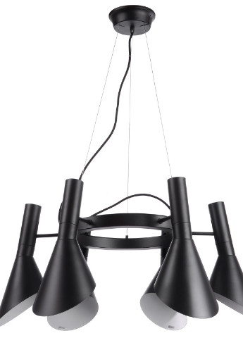 Люстра стельова лофт на 6 плафонів підвісна BL-286S/6 E27 BK/WH Brille (253885926)