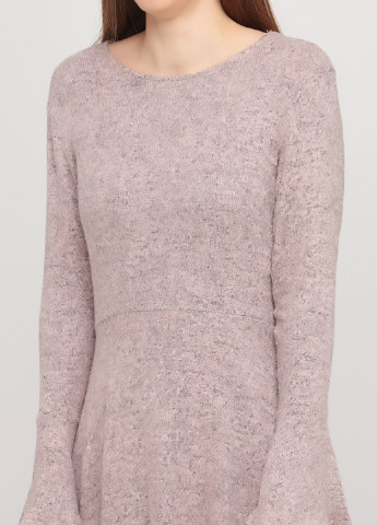 Светло-розовое кэжуал платье клеш Francesca's меланжевое