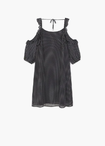 Черное кэжуал платье Mango однотонное