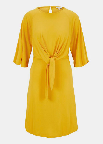 Желтое кэжуал платье Tom Tailor однотонное