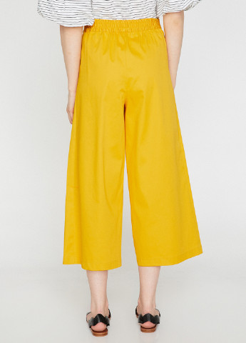 Желтые кэжуал летние кюлоты брюки KOTON