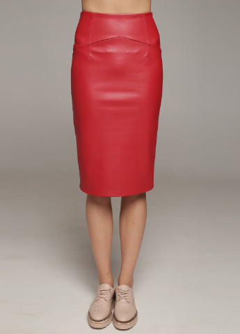 Красная кэжуал юбка Lavana Fashion карандаш