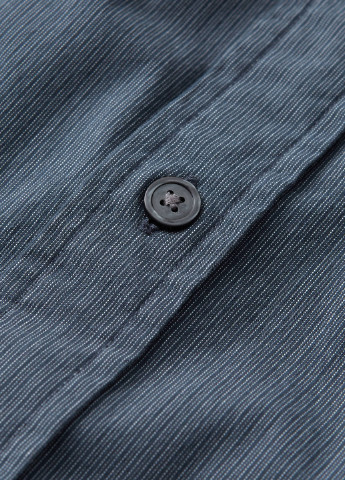 Темно-синяя кэжуал рубашка в полоску Abercrombie & Fitch