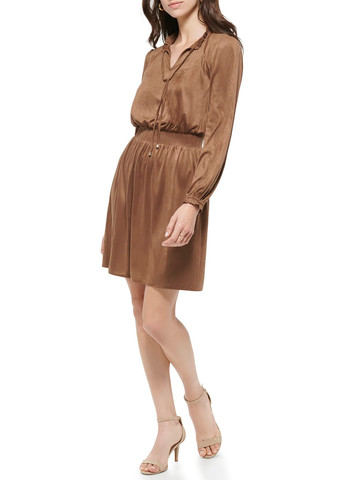 Коричнева кежуал сукня а-силует Tommy Hilfiger однотонна