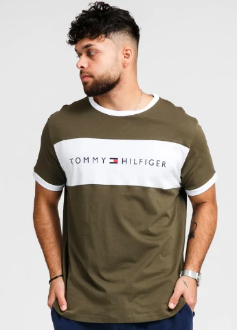 Оливкова футболка Tommy Hilfiger