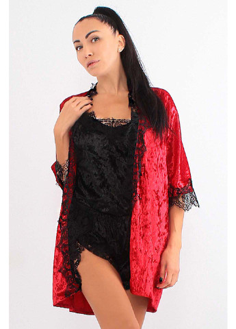 Комбинированный демисезонный комплект халат + пижама Ghazel