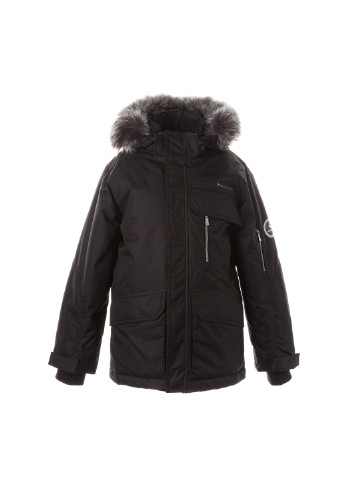 Чорна зимня куртка зимова marten 2 Huppa