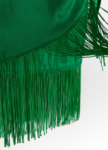 Зеленая кэжуал однотонная юбка Reserved на запах