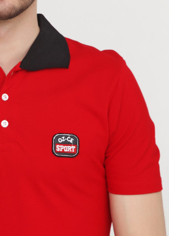 Красная футболка-поло для мужчин Osce с логотипом