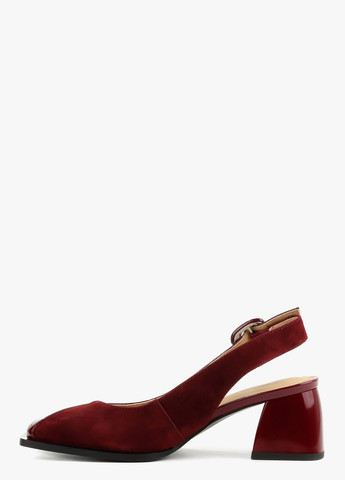 Le'BERDES Туфли слингбеки бордовый з натуральная кожа, украина — демисезон (328003877)