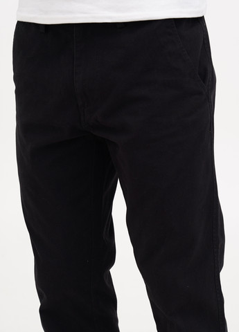 Черные кэжуал демисезонные прямые брюки MAINE